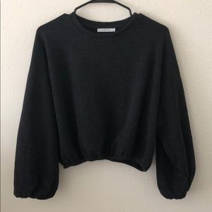 Long sleeve crop top from Zara